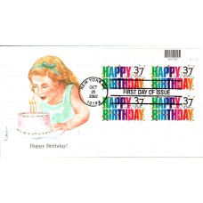#3695 Happy Birthday Plate Edken FDC
