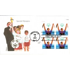 #3771 Special Olympics Plate Edken FDC