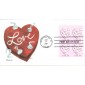 #4152 Love - Silver Heart Plate Edken FDC