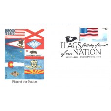 #4273 FOON: US Flag PNC Edken FDC