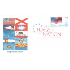 #4273 FOON: US Flag PNC Edken FDC