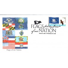 #4294 FOON: Louisiana Flag Edken FDC