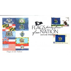 #4295 FOON: Maine Flag Combo Edken FDC