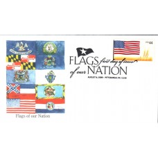 #4302 FOON: US Flag Edken FDC