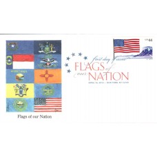 #4303 FOON: US Flag PNC Edken FDC