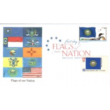 #4307 FOON: New Hampshire Flag Combo Edken FDC