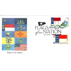 #4311 FOON: North Carolina Flag Combo Edken FDC