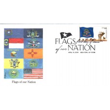 #4312 FOON: North Dakota Flag Edken FDC