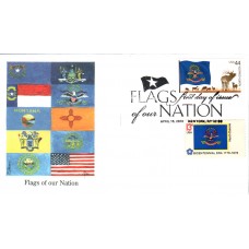 #4312 FOON: North Dakota Flag Combo Edken FDC