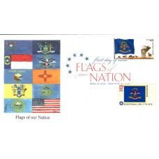 #4312 FOON: North Dakota Flag Combo Edken FDC