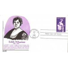 #1832 Edith Wharton Elite FDC