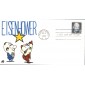 #1393 Dwight D. Eisenhower Ellis FDC