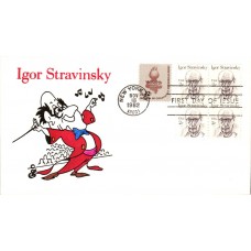 #1845 Igor Stravinsky Ellis FDC