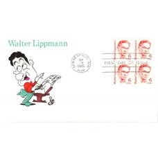 #1849 Walter Lippmann Ellis FDC