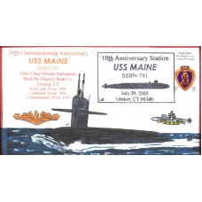 USS Maine SSBN741 2005 Everett Cover