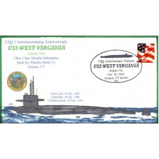 USS West Virginia SSBN736 2005 Everett Cover