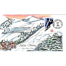 #3180 Alpine Skiing Faircloth FDC