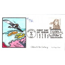#3184m Lindbergh Flies Atlantic Faircloth FDC
