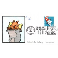 #3187h Dr. Seuss' Cat in the Hat Faircloth FDC