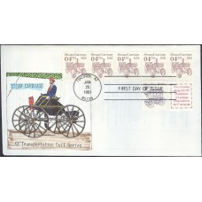 #2451 Steam Carriage 1866 PNC Finger Lakes FDC