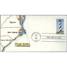 #2471 Cape Hatteras Lighthouse Finger Lakes FDC