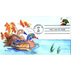 #2484 Wood Duck Fisher FDC
