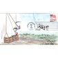 #2523 Flag Over Mt. Rushmore Fisher FDC