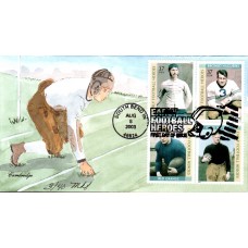 #3808-11 Early Football Heroes Fisher FDC