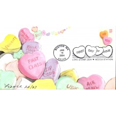 #3833 Love - Candy Hearts Fisher FDC