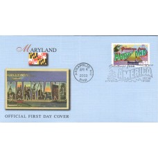 #3580 Greetings From Maryland Fleetwood FDC