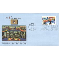 #3590 Greetings From New Jersey Fleetwood FDC