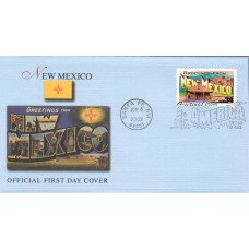 #3591 Greetings From New Mexico Fleetwood FDC