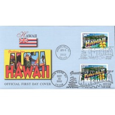 #3706 Greetings From Hawaii Dual Fleetwood FDC
