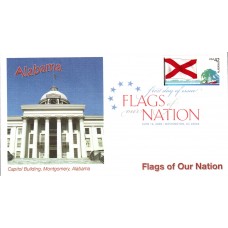 #4274 FOON: Alabama Flag Fleetwood FDC
