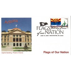 #4277 FOON: Arizona Flag Fleetwood FDC