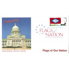 #4278 FOON: Arkansas Flag Fleetwood FDC