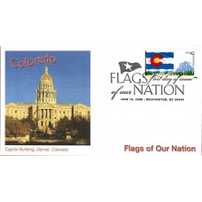 #4280 FOON: Colorado Flag Fleetwood FDC