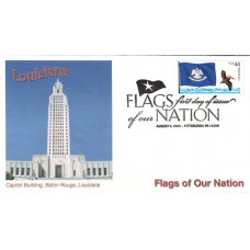 #4294 FOON: Louisiana Flag Fleetwood FDC