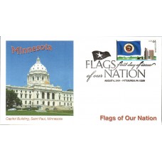 #4299 FOON: Minnesota Flag Fleetwood FDC