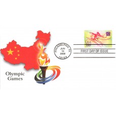 #4334 Beijing Summer Olympics Fleetwood FDC