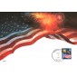 #2276 Flag and Fireworks Maxi FDC