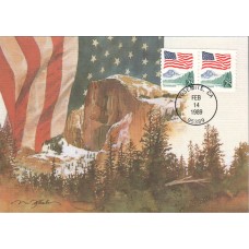 #2280a Flag Over Yosemite Maxi FDC