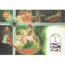 #2400 Horse and Sleigh Maxi FDC