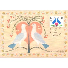 #2440 Love - Birds Maxi FDC