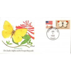 KY Cloudless Sulphur Butterfly Cover