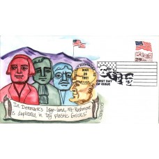 #2523 Flag Over Mt. Rushmore Fogt FDC