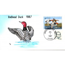 #RW54 Redhead Ducks Foust FDC