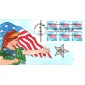 #2285A Flag and Clouds Fox FDC