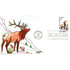 #2328 American Elk Fox FDC