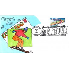 #3566 Greetings From Colorado Fox FDC